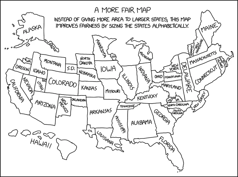 Alphabetical Cartogram-0