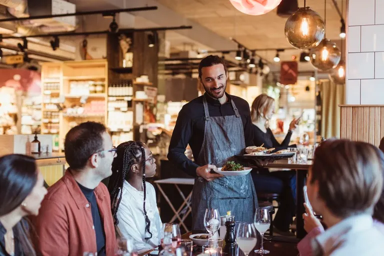  restaurant eating house eating place eatery bakery bakeshop bakehouse grocery store grocery food market market apron-0