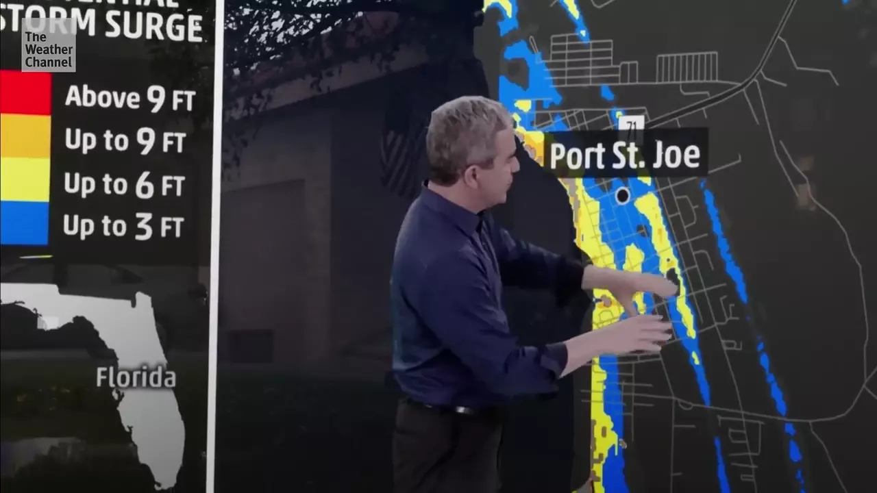 Weather channel simulation for storm surge is INSANE!-0