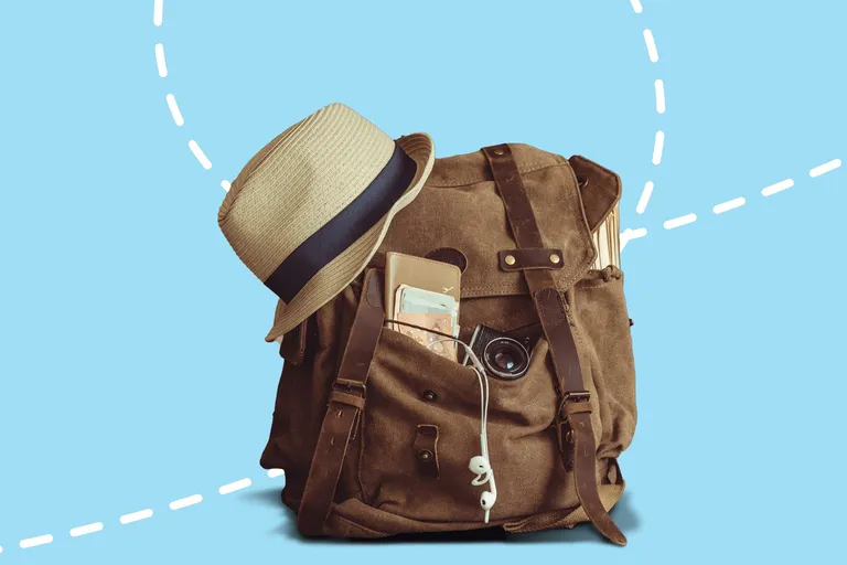  mailbag postbag backpack back pack knapsack packsack rucksack haversack sombrero cowboy hat ten-gallon hat-0