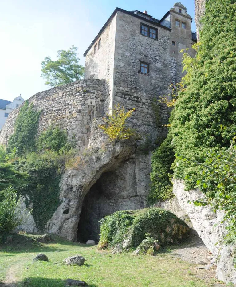  castle monastery cliff drop drop-off promontory headland head foreland-0