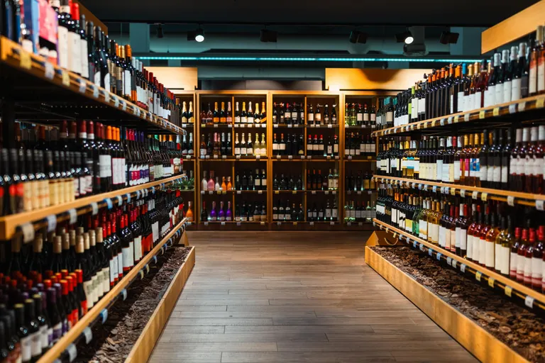  grocery store grocery food market market wine bottle red wine restaurant eating house eating place eatery-0