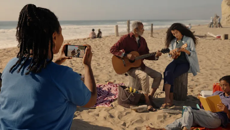  seashore coast seacoast sea-coast sandbar sand bar acoustic guitar sombrero-0