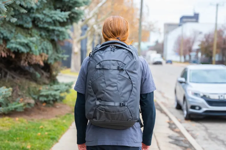  bulletproof vest backpack back pack knapsack packsack rucksack haversack neck brace jean blue jean denim-0