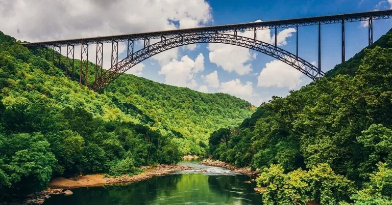  steel arch bridge pier valley vale viaduct-0