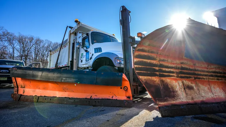  snowplow snowplough plow plough tractor tow truck tow car wrecker-0